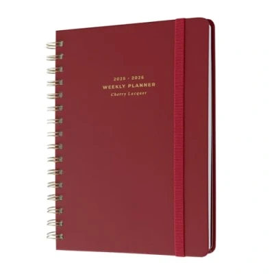 Abbildung von Kokonote Terminplaner 2025 2026 Kalender Buchkalender Cherry Lacquer Schülerkalender Studienplaner 2025/2026 Wochenplaner Schulplaner A5 Schulanfang Geschenke Schulsachen Aesthetic