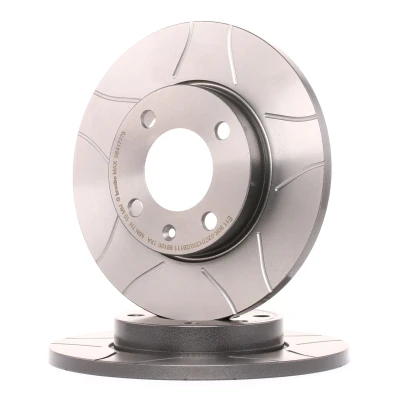 Abbildung von BREMBO MAX LINE 08.4177.75 Bremsscheibe 239 12 4 voll, geschlitzt beschichtet mit Schrauben VOLKSWAGEN: GOLF 1, 2, Jetta SEAT: Ibiza 2