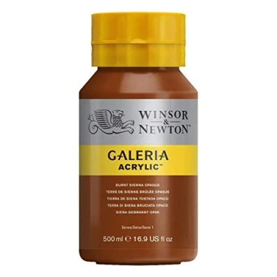 Abbildung von Winsor &amp; Newton 2150077 Galeria Acrylfarbe, hohe Pigmentierung, lichtecht, buttrige Konsistenz, 500 ml Topf Siena Gebrannt Opak