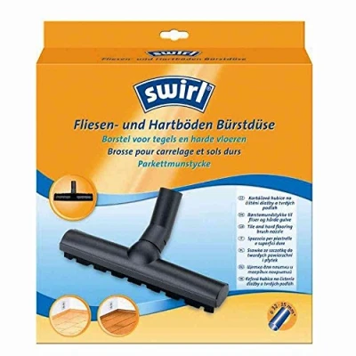 Abbildung von Swirl Fliesen und Hartböden Bürstdüse (Staubsaugerdüse mit Bürstenleiste aus Naturhaar, 32mm 35mm, Passend z.B. für Miele, Siemens, Bosch, Philips, Kärcher, AEG, Samsung, Rowenta)