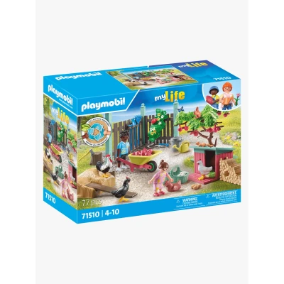 Abbildung von Playmobil® Konstruktions Spielset »Kleine Hühnerfarm im Tiny Haus Garten (71510), My Life«, (77 St.), Made in Europe