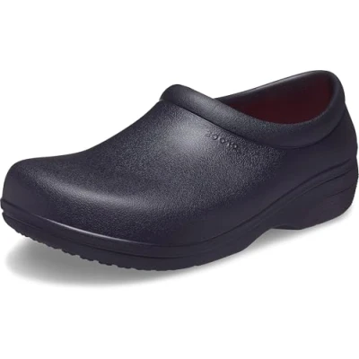 Abbildung von Crocs unisex adult on the clock Literide Work Slip Clog, Black, 45/46 EU