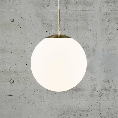 Abbildung von Nordlux Pendelleuchte »GRANT«, 1 flammig, Leuchtmittel E27 ohne Leuchtmittel, Hängeleuchte, Mundgeblasenes Glas, Messing Style