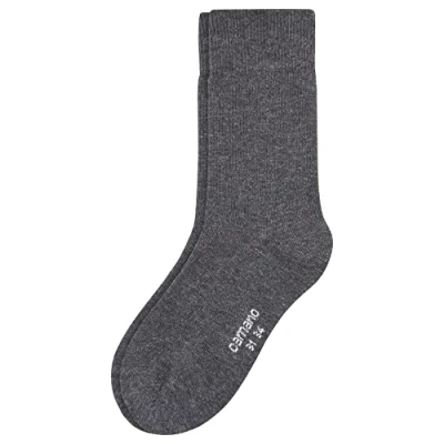Abbildung von Camano Mädchen 3701 Socken, Grau (Anthracite 8), 36 (Herstellergröße: 35/38) (3er Pack)