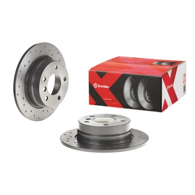 Abbildung von BREMBO XTRA LINE 08.9787.1X Bremsscheibe 280 10 5 gelocht, voll beschichtet hochgekohlt mit Schrauben BMW: 1 Hatchback