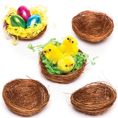 Abbildung von Baker Ross Mini Vogelnester für flauschige Küken und Osterdekorationen (15 Stück)