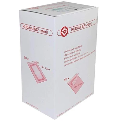 Abbildung von Rudavlies Steril steriles Pflaster zur Wundversorgung 15 cm x 10 (50 Stück)