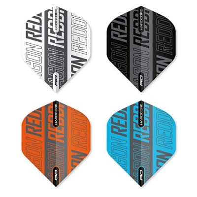 Abbildung von RED DRAGON Hardcore XT Print Selection Pack Dart Flights 4 Sets Per (12 in total)
