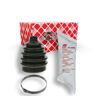 Abbildung von FEBI BILSTEIN 01438 Achsmanschette Vorderachse, radseitig Thermoplast OPEL: Astra G Caravan, F CC, Zafira A