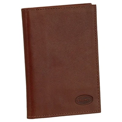 Abbildung von Leder Ausweisetui Ausweishülle Basic Dokumentenmappe Ausweismappe Ideal fürs Auto Farbe Braun