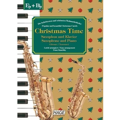 Abbildung von Christmas Time, 37 bekannte Weihnachtslieder für Saxophon und Klavier