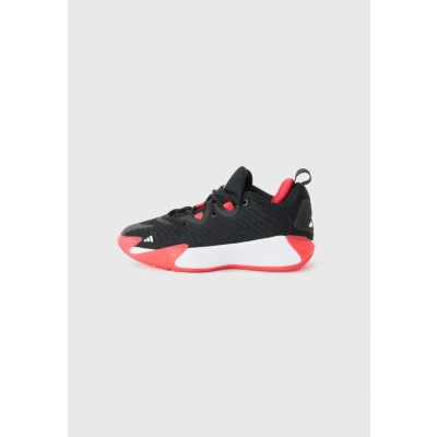 Abbildung von adidas Performance Initiation Unisex Basketballschuh für Kinder, Größe: 37 1/3, Core black/white/pure ruby Schuhe