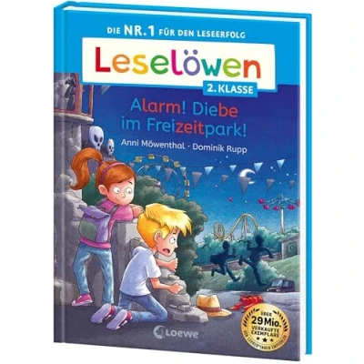 Abbildung von Leselöwen 2. Klasse Alarm! Diebe im Freizeitpark!: Die Nr. 1 für den Leseerfolg Mit Leselernschrift ABeZeh Erstlesebuch Kinder ab 7 Jahren