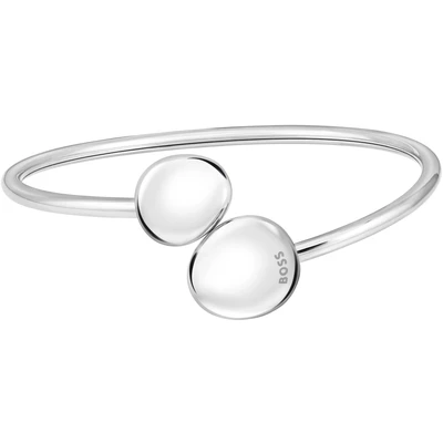 Abbildung von BOSS Nugget Armband silvercoloured, Damen, Größe: One Size, Silver coloured