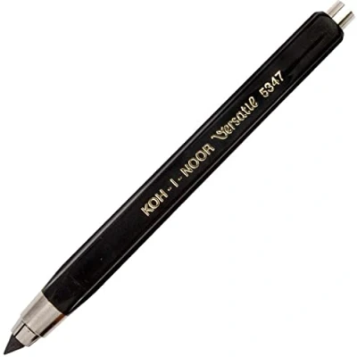 Abbildung von KOH I NOOR 5347 Mechanischer Kupplungsminenhalter, 5,6 mm Durchmesser, Schwarz