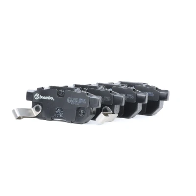 Abbildung von BREMBO P 28 017 Bremsbelagsatz mit akustischer Verschleißwarnung ohne Zubehör HONDA: CRX 2, JAZZ 4, CIVIC 4 Hatchback, MG: MG ZR Hatchback