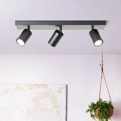 Abbildung von Brilliant Deckenstrahler »Jello«, 3 flammig, Leuchtmittel GU10 LED wechselbar, schwenkbar, B. 50cm, 3x345 Lumen, 3000 Kelvin, warmweiß Fassung