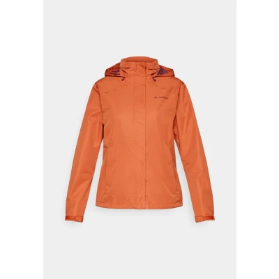 Abbildung von VAUDE Regenjacke Damen Escape Bike Light brick, wasserfeste Outdoor Jacke, atmungsaktive Fahrradjacke mit Kapuze im Kragen, Klimaschonende Wanderjacke, 46