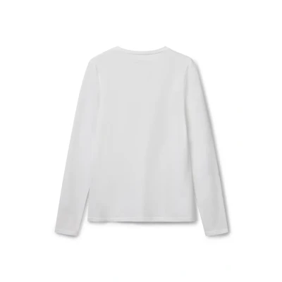Abbildung von United Colors of Benetton Damen M/L 3zqm3m858 Langarm T Shirt, Weiß 101, L, L