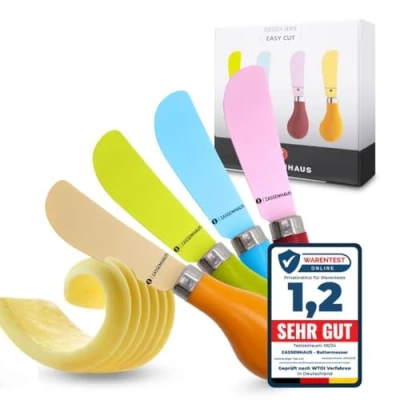 Abbildung von Zassenhaus 71559 Buttermesser Set, 4 teilig, Bunt, 13 cm