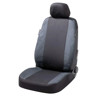 Abbildung von WALSER 10504 Sitzschonbezug anthrazit Polyester vorne VOLKSWAGEN: Polo V Hatchback, IV Golf Alltrack 7, AUDI: A6 C6 Saloon