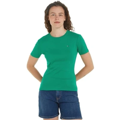 Abbildung von Tommy Hilfiger NEW SLIM CODY Tshirt basic, Damen, Größe: XXS, Olympic green