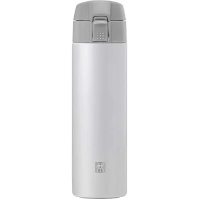 Abbildung von ZWILLING Thermo Thermoflasche, Reisebecher, Doppelwandisolierung, Sicherheitsverschluss, 450 ml, Höhe: 22,8 cm, Weiß