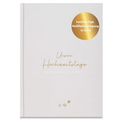 Abbildung von LEAF &amp; GOLD® Hochzeitstag Tagebuch I Hochzeitsgeschenk Buch zur Hochzeit Geschenk für die Ehe Geschenke Valentinstag
