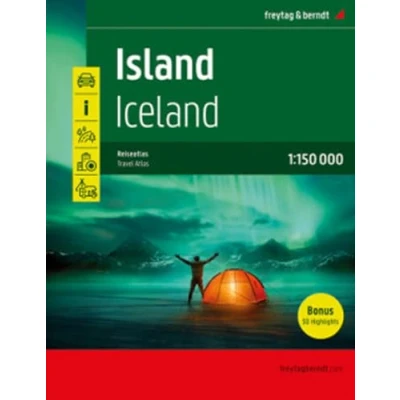 Abbildung von Island Reiseatlas, Autoatlas 1:150.000, Spiralbindung, freytag &amp; berndt: 30 Highlights, Camping und Stellplätze (freytag berndt Autoatlanten)
