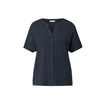 Abbildung von STREET ONE Damen 3226956 Shirt im Tunika Look, Deepwater Blue, 34