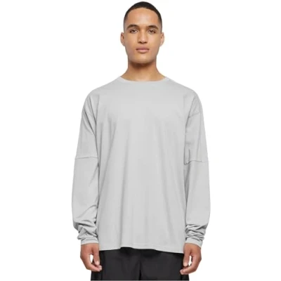 Abbildung von Urban Classics Raglan BACK Longsleeve Langarmshirt, Herren, Größe: XXL, Lightasphalt