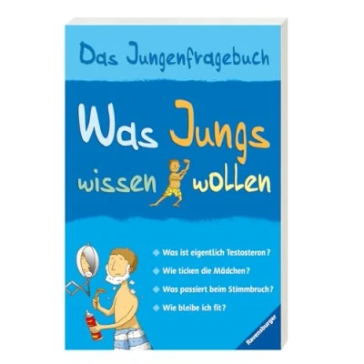 Abbildung von Was Jungs wissen wollen Das Jungenfragebuch; Aufklärungsbuch für ab 10 Jahren: Jungenfragebuch