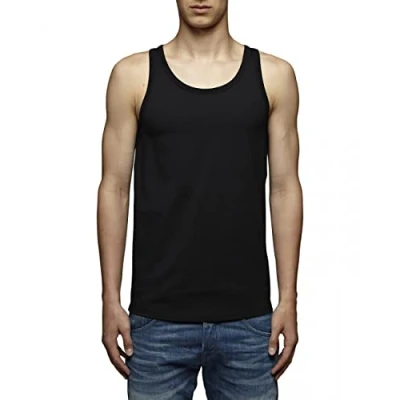 Abbildung von Jack &amp; Jones Einfarbig Top, Herren, Größe: Medium, Black