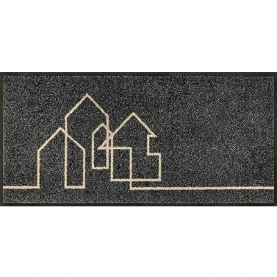 Abbildung von wash+dry Fußmatte, Linestreet 35x75cm, innen und außen, waschbar, Grau