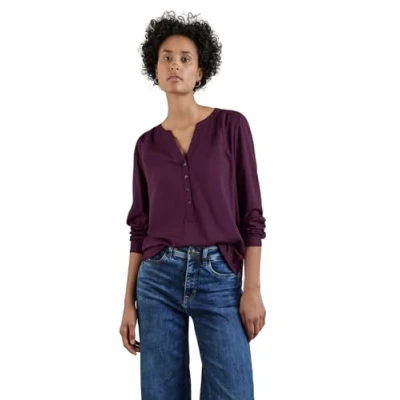 Abbildung von Street One Unifarbe Bluse, Damen, Größe: 34, Lila