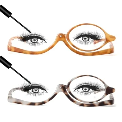Abbildung von JM 2 Paar Make up Lesebrille Vergrößern Flip Down Kosmetikleser für Frauen +2.75