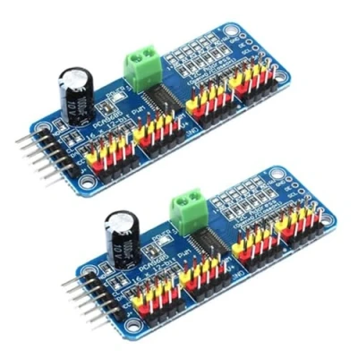 Abbildung von 2 pcs PCA9685 PWM Motor Treiber 16 Kanal 12 Bit IIC Modul，für AR duino Roboter,für Roboter Steuerung Electronic Expansion Sector