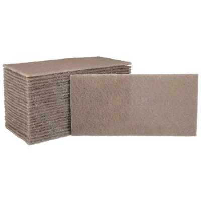 Abbildung von Mirka Mirlon Total 25 Stk Schleifvlies MicroFine Korn 2500 Schleifpads, Schleiffleece zum Anschleifen, Entrosten, Schleifen, Polieren von Holz, Metall, Kunststoff, Edelstahl