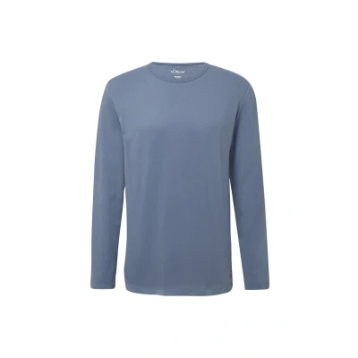 Abbildung von s.Oliver Langarmshirt, Herren, Größe: Small, Himmelblau