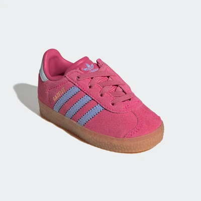 Abbildung von adidas Originals Lauflernschuh für Kinder, Größe: 19, Shock pink blue spark halo Schuhe