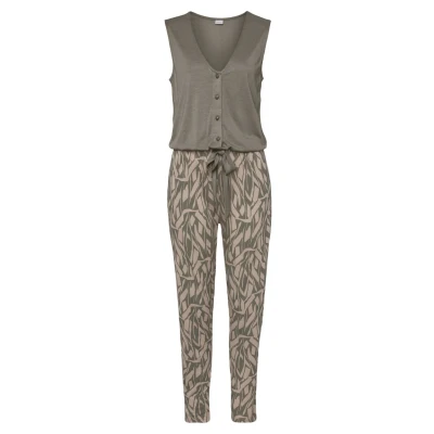 Abbildung von Buffalo Overall Jumpsuit, Damen, Größe: 36, Khaki/sand bedruckt