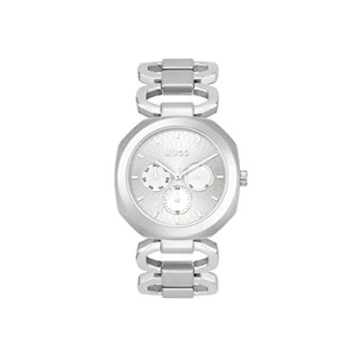 Abbildung von HUGO Intense Chronograph, Damen, Größe: One Size, silber silberweiss