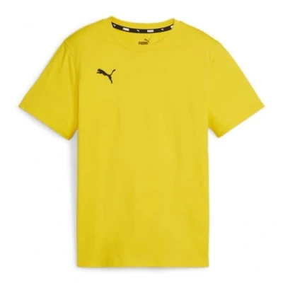 Abbildung von puma Unisex Teamgoal Casuals Tee Jr T Shirt, Faster Yellow Black, 116 EU