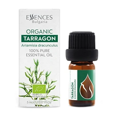 Abbildung von Essences Bulgaria BIO Ätherisches Estragon Öl 5ml Artemisia dracunculus 100% Naturrein Unverdünnt zertifiziert Spitzenqualität aus Familienbetrieb Ohne Gentechnik Vegan
