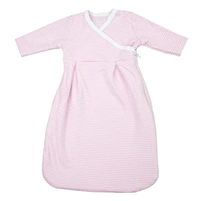 Abbildung von TupTam Baby Unisex Langarm Innenschlafsack, Farbe: Streifenmuster Rosa, Größe: 86 92