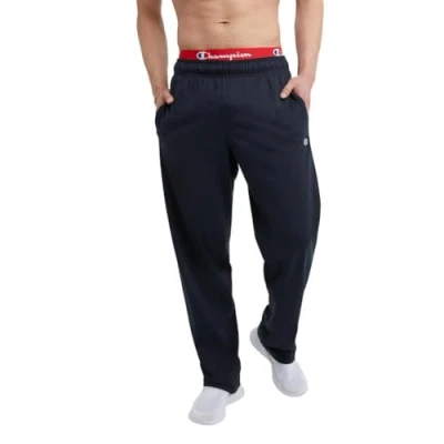 Abbildung von Champion Leichte Herren Loungehose mit offenem Saum, Navy C Patch Logo, X Groß
