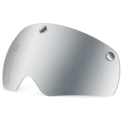 Abbildung von VICTGOAL Magnetische Fahrradhelmbrille Winddicht staubdicht Visier (Silber)
