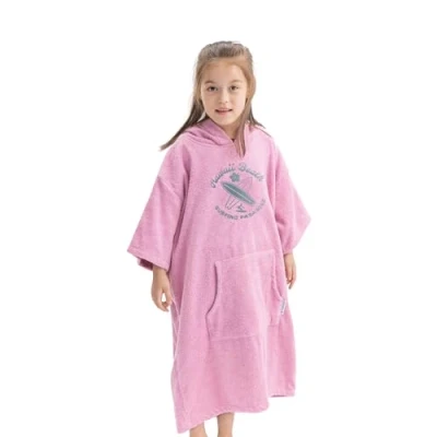 Abbildung von HOMELEVEL Badeponcho für Kinder und Teenager Poncho Handtuch Strand Schwimmbad Surfponcho mit Kapuze Bademantel Jungen Mädchen