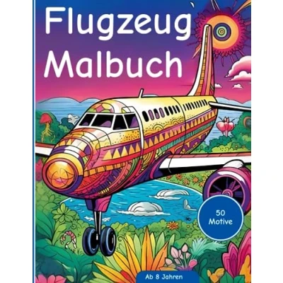 Abbildung von Flugzeug Malabenteuer: Ein Malbuch für angehende Piloten ab 8 Jahren: 50 faszinierende Flugzeugmotive zum Ausmalen junge Luftfahrtfans Erkunden ... Jahren (Ausmalabenteuer)