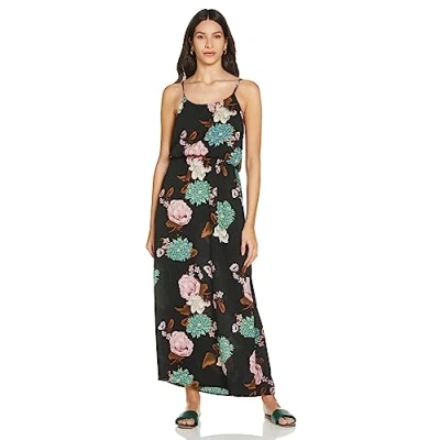 Abbildung von ONLY Onlwinner SL NOOS WVN Maxikleid, Damen, Größe: 38, Black/field of flower